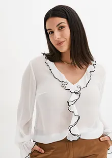 Bluse mit Volants, bonprix