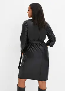 Lederimitat-Kleid, bonprix