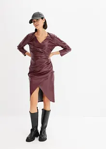 Robe synthétique imitation cuir, bonprix