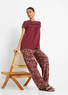 Baumwoll-Shirt mit Spitze, bonprix