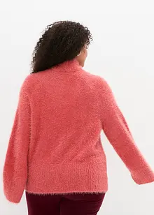 Federgarn-Pullover mit weiten Ärmeln, Boxy-Fit, bonprix