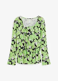 Langarmshirt mit Raffung, bonprix