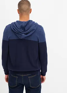 Gilet en maille à capuche, bonprix