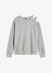 Sweat-shirt oversize avec découpe, bonprix