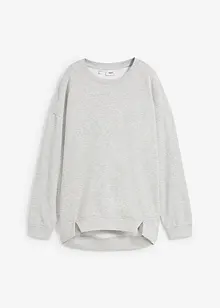 Oversize Sweatshirt mit kleinen Schlitzen am Saum, bonprix