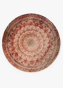 Tapis rond lavable au motif vintage, bonprix