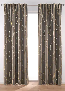 Abdunkelnder Vorhang mit Glanz Druck (1er Pack), bonprix