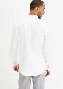 Chemise manches longues Oxford à broderie, bonprix