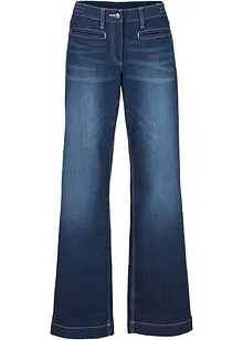 Jean large taille mi-haute élastiquée, bonprix