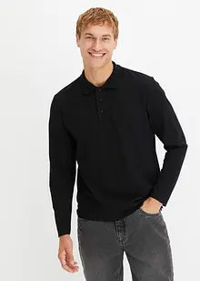 Piqué-Poloshirt, Langarm, bonprix