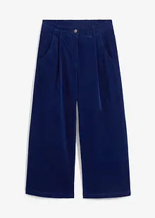 Jupe-culotte en velours côtelé stretch avec taille haute confortable, longueur 7/8, bonprix