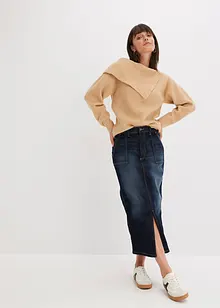 Jupe en jean extensible, bonprix