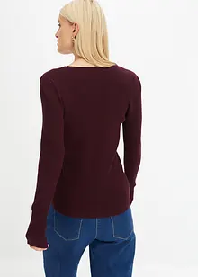 Pull à encolure cœur, bonprix