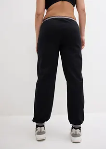 Lot de 2 pantalons sweat à finitions côtelées, bonprix