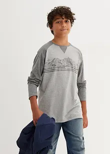 Jungen Langarmshirt aus Bio-Baumwolle, bonprix