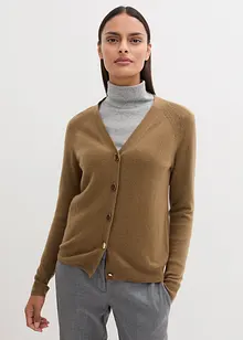 Cashmerestrickjacke mit Good Cashmere Standard®-Anteil, bonprix PREMIUM