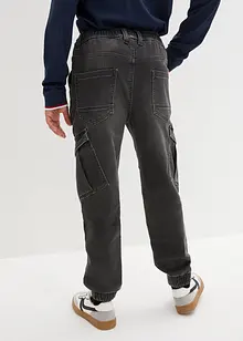 Jungen Jeans mit Cargotaschen, Regular Fit, bonprix