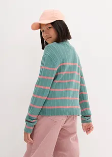 Mädchen Rippen-Strickpullover, bonprix