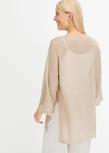 Pull oversize en maille ajourée, bonprix