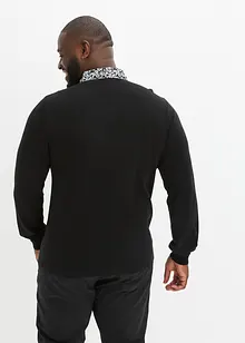 Feinstrick - Pullover mit Hemdkragen, bonprix