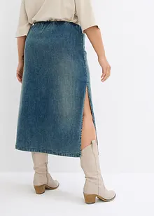 Jupe longue en jean extensible, bonprix