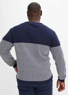 Pull avec imprimé chevrons, bonprix