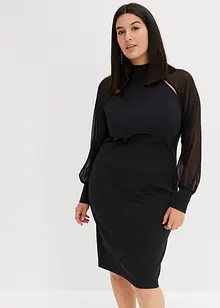 Robe midi à découpes, bonprix