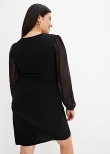 Kleid mit Mesh-Ärmeln, bonprix