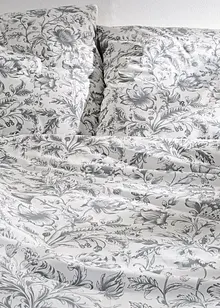 Parure de lit à motif floral en percale, bonprix