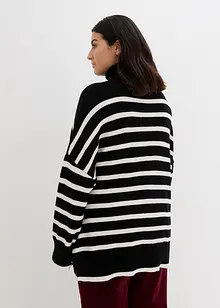 Oversized Pullover mit seitlichen Schlitzen, bonprix