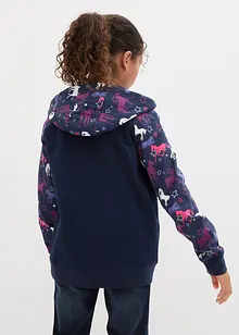 Sweat zippé fille, bonprix