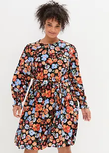 Robe tissée en viscose, longueur genou, bonprix