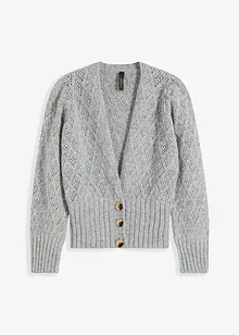 Strickjacke mit breitem Bündchen, bonprix