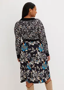 Robe midi avec ceinture à nouer, bonprix