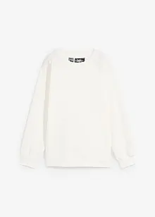 Sweat-shirt à empiècement en maille, bonprix