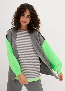 Oversize-Strickjacke mit Color-Blocking, bonprix