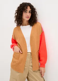 Oversize-Strickjacke mit Color-Blocking, bpc bonprix collection