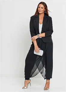 Pantalon avec empiècements crêpe, bonprix
