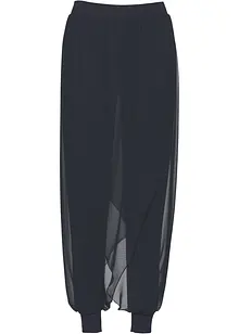 Pantalon avec empiècements crêpe, bonprix