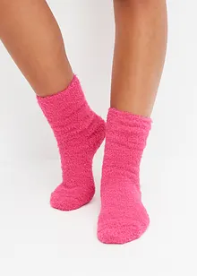 Lot de 3 paires de chaussettes douillettes à nœud en satin, bonprix