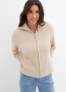 Strickjacke mit Reißverschluss, bonprix