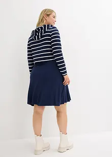 Robe de grossesse et d'allaitement avec pull à capuche en viscose, bonprix