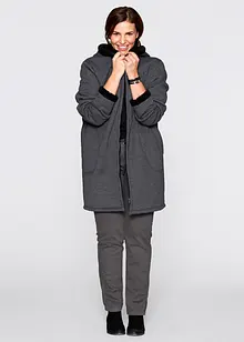 Veste sweat avec polaire peluche, bonprix