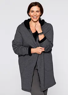 Veste sweat avec polaire peluche, bonprix