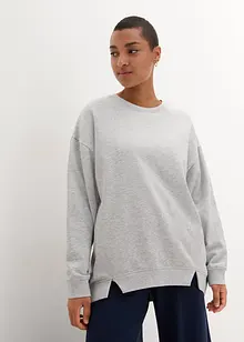 Oversize Sweatshirt mit kleinen Schlitzen am Saum, bonprix