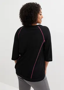 T-Shirt mit ¾-Arm, Oversize, bonprix