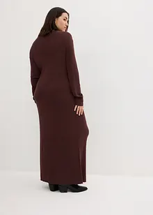 Maxi-Feinstrickkleid mit Stehkragen, langarm, bonprix