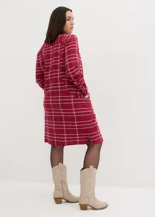 Robe-chemise en flanelle à carreaux, bonprix