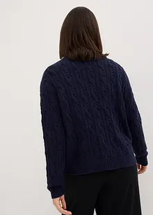 Strickjacke mit Zopfmuster, bonprix