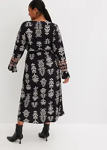 Robe midi avec jupe plissée, bonprix